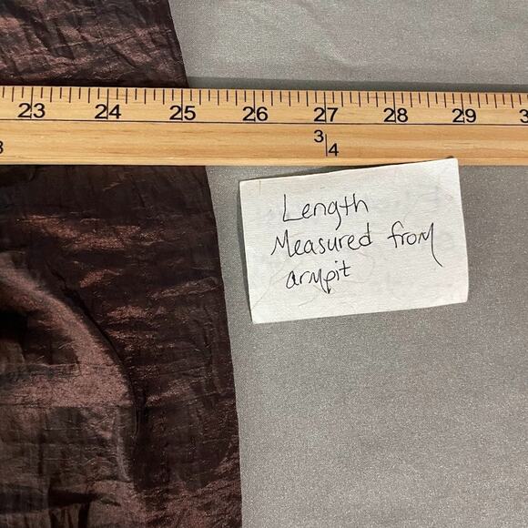 Mystic Brown Taffeta Strapless Dress Size S Prom Homecoming Dance HOCO Mini Y2K - Picture 9 of 9